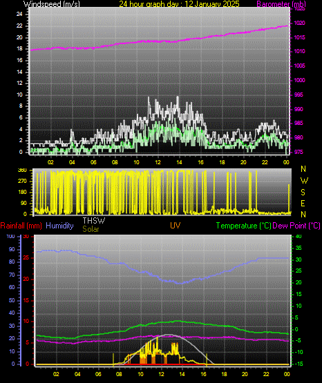 24 Hour Graph for Day 12